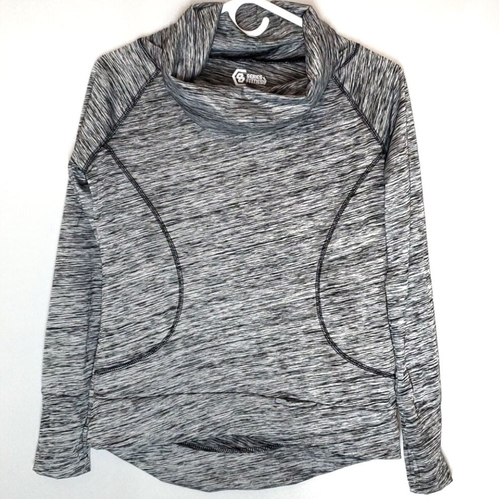 Series 8 Cowl Neck Long Sleeve Fitness Top M
